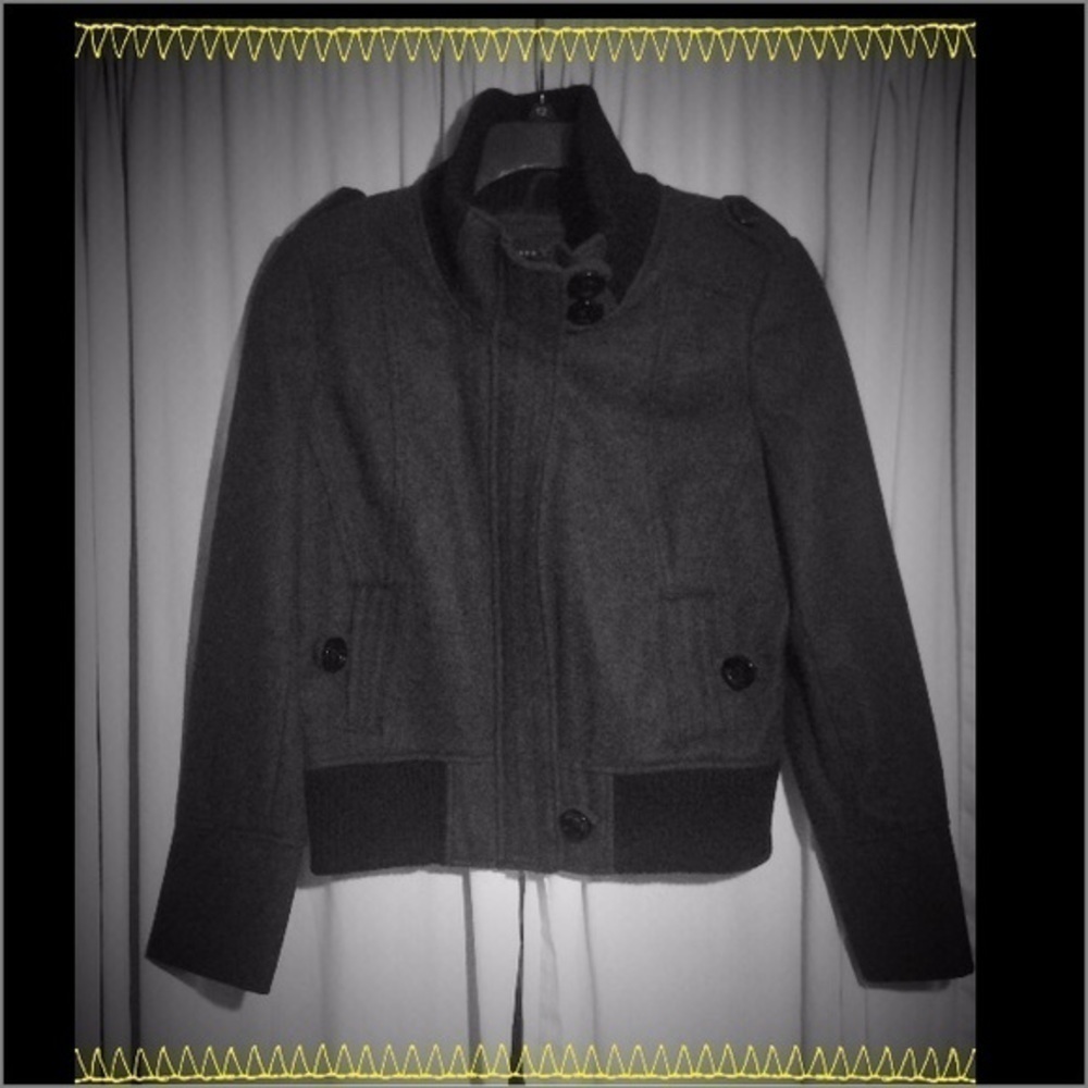 Apostrophe Wool Blend Jacket Charcoal